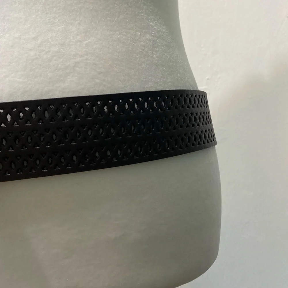 Chico’s dark brown leather belt.Size M/L is 42” long